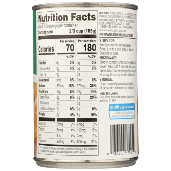 Food Club Diced Potatoes - Premium Quality