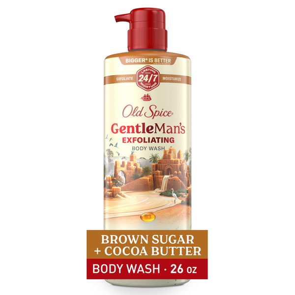 Old Spice Gel de Ducha para Hombre - Azúcar Moreno y Manteca de Cacao
