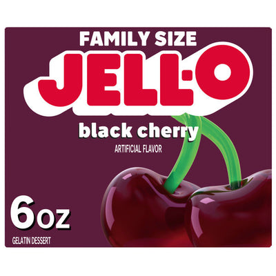 Mezcla de Postre de Gelatina Jell-O de Cereza Negra
