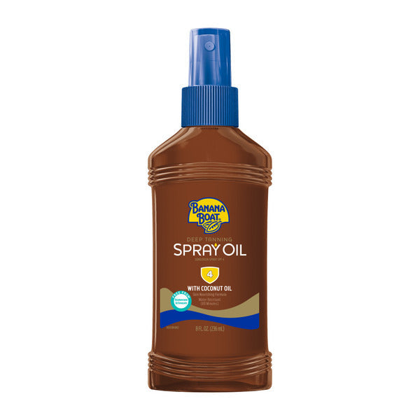 Banana Boat Aceite Bronceador en Spray con Bomba, SPF 4