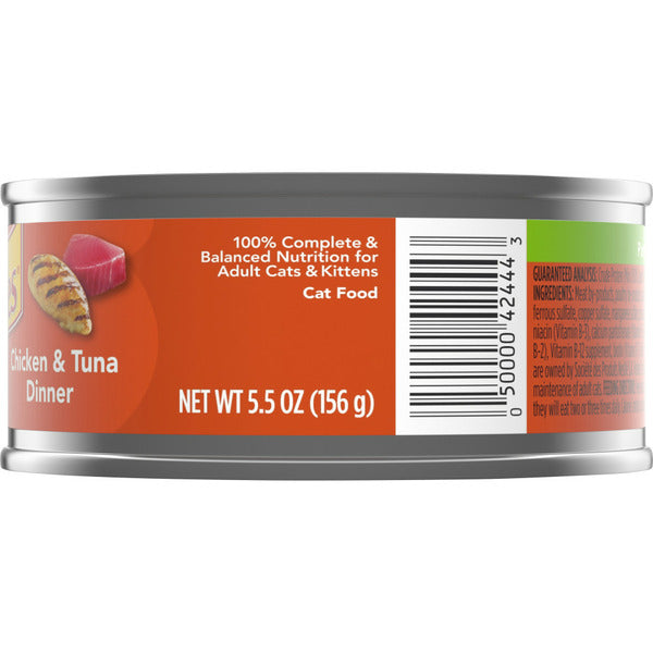 Purina Friskies Pâté Nourriture Humide pour Chats, Dîner au Poulet et au Thon