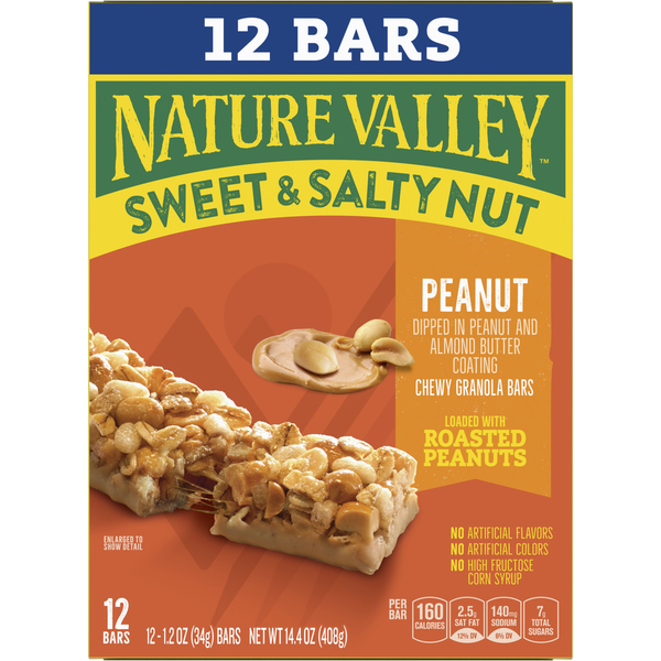 Nature Valley Barras de Granola de Cacahuate Dulces y Saladas