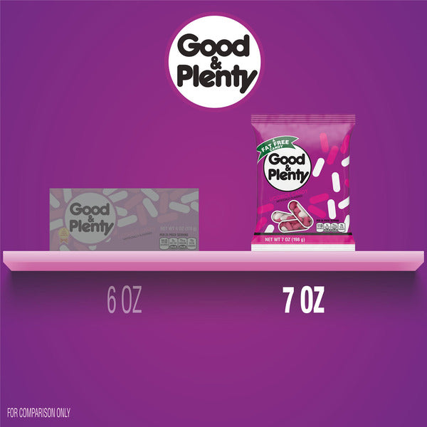 GOOD & PLENTY Licorice Candy Bag - 7 oz
