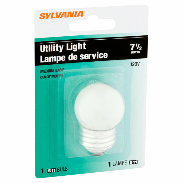 SYLVANIA 7.5W Medium Base Utility Light S11 Bulb