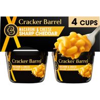 Cena de Macarrones con Queso Cheddar Sharp de Cracker Barrel