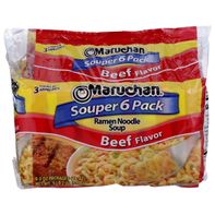 Soupe de nouilles ramen Maruchan Souper, Bœuf - Pack de 6