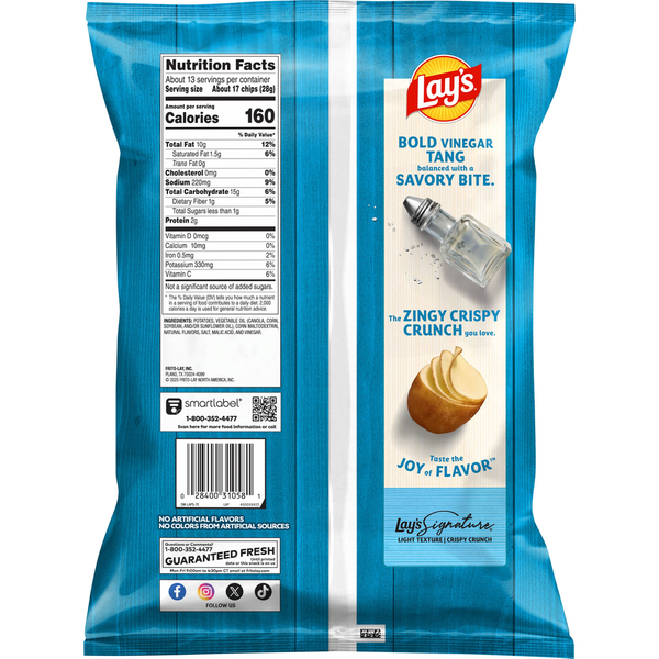 Lay's Potato Chips - Salt & Vinegar Flavor
