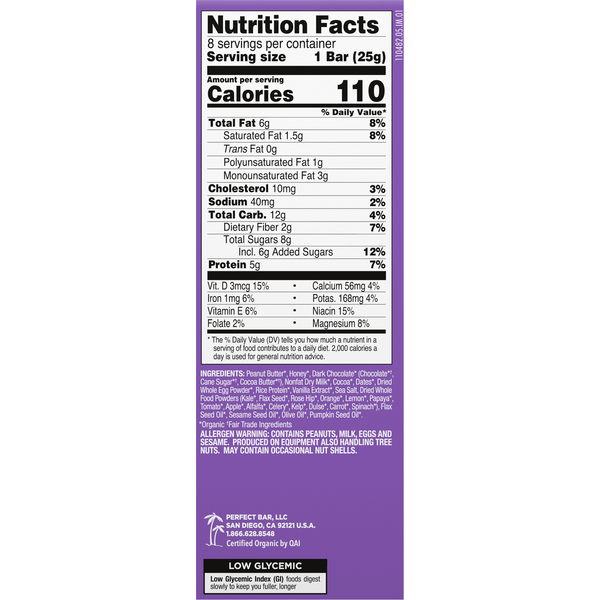 Perfect Snacks Double Chocolate Mini Protein Bar