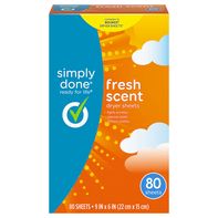 Simply Done Fresh Scent Dryer Sheets