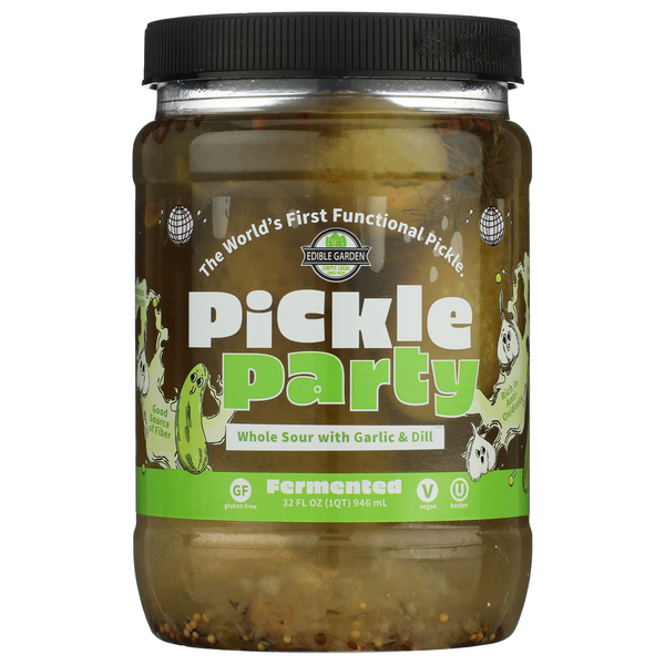 Pickle Party Fermented Whole Sour avec Ail et Aneth