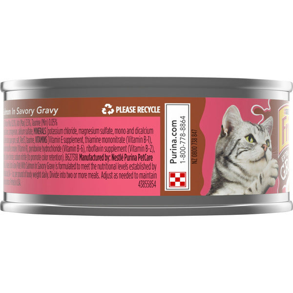 Purina Friskies Extra Gravy Pate Wet Cat Food with Salmon