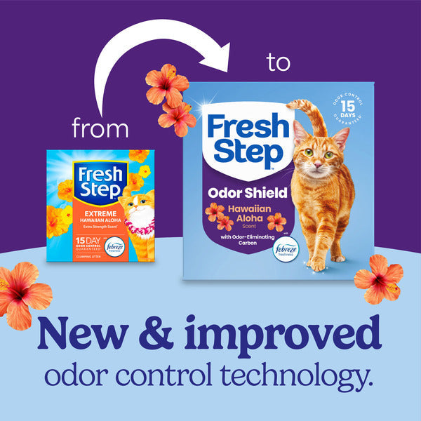 Fresh Step Odor Shield Multi Cat Clumping Litter - Hawaiian Aloha