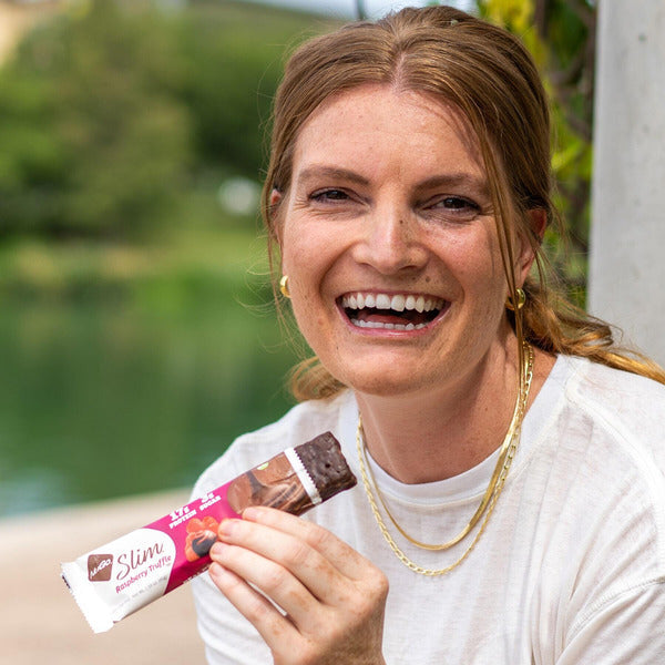 NuGo Slim Raspberry Truffle Protein Bar - Gluten Free & Low Sugar