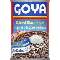 Goya Haricots Noirs Refrits Réduits en Sodium