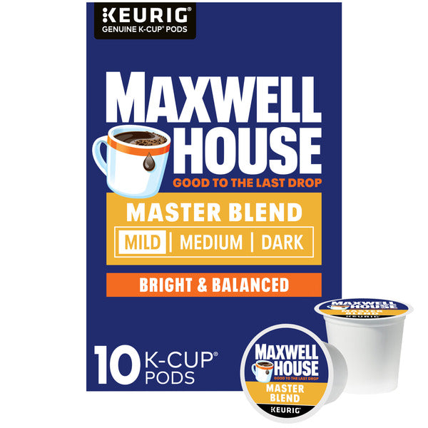 Maxwell House Master Blend Mild Roast K-Cup Coffee Pods