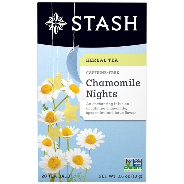 Té de hierbas Stash Chamomile Nights, sin cafeína