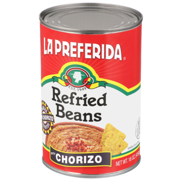 Frijoles Refritos La Preferida con Chorizo