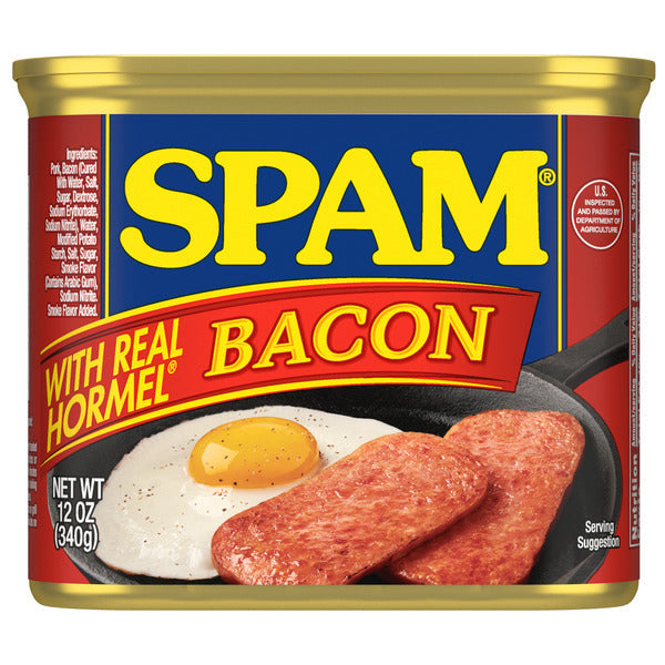 SPAM Con Verdadero Tocino Hormel Carne de Almuerzo