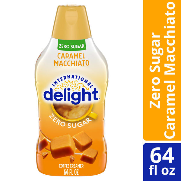 Crème à café Caramel Macchiato Zero Sucre International Delight, 64 FL OZ