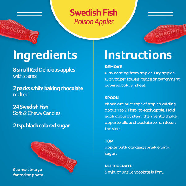 SWEDISH FISH Caramelo Gummy Suave y Masticable 3.1 oz