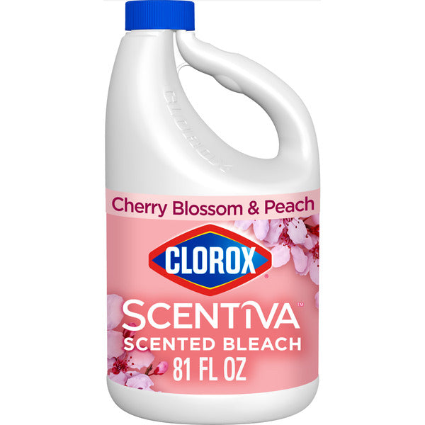 Clorox Scentiva Eau de Javel Parfumée, Fleur de Cerisier et Pêche
