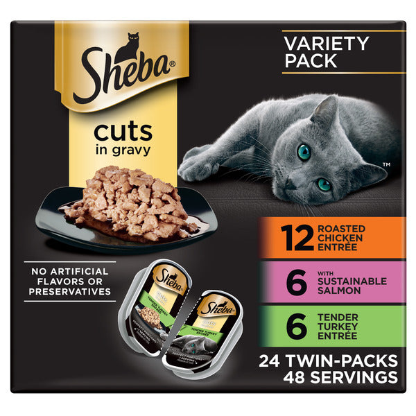 SHEBA Portions Parfait Nourriture Humide pour Chats - Pack Varié