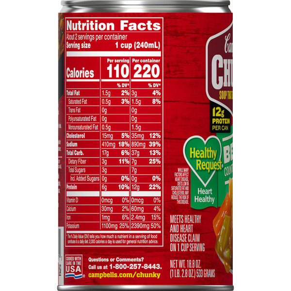 Soupe de boeuf Campbell's avec légumes du pays