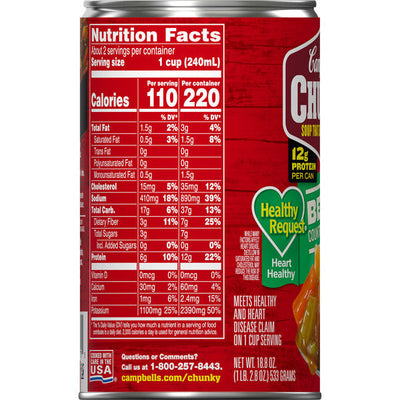 Soupe de boeuf Campbell's avec légumes du pays