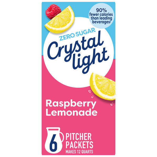 Mélange de boisson en poudre Crystal Light au citron et à la framboise