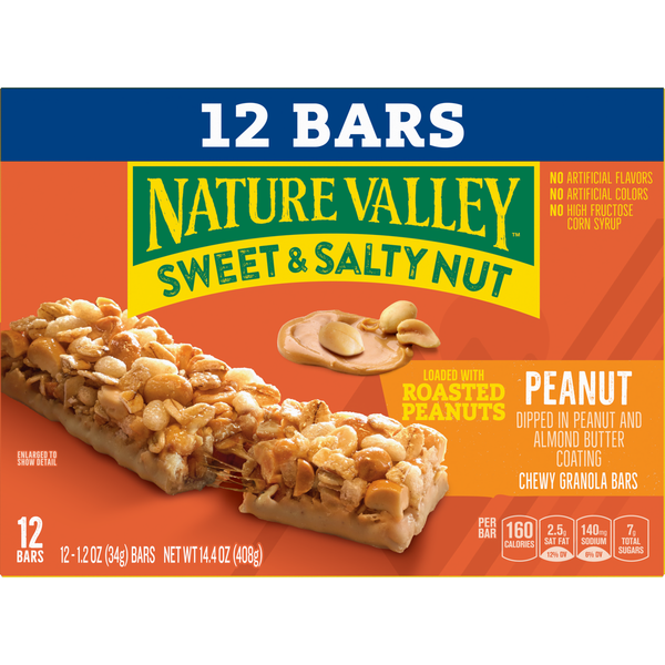 Nature Valley Barras de Granola de Cacahuate Dulces y Saladas
