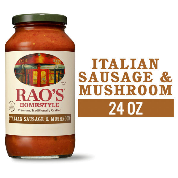 Rao's Premium Sausage & Mushroom Pasta Sauce
