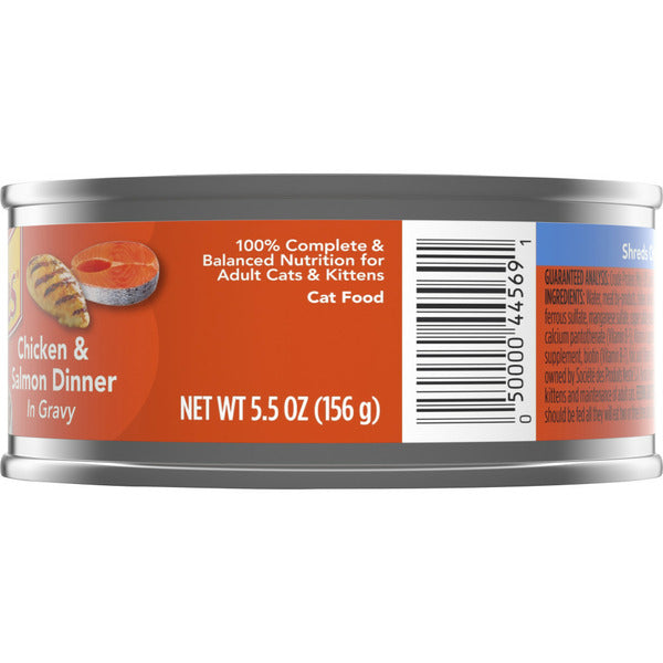 Purina Friskies Gravy Comida Húmeda para Gatos - Pollo Desmenuzado y Salmón