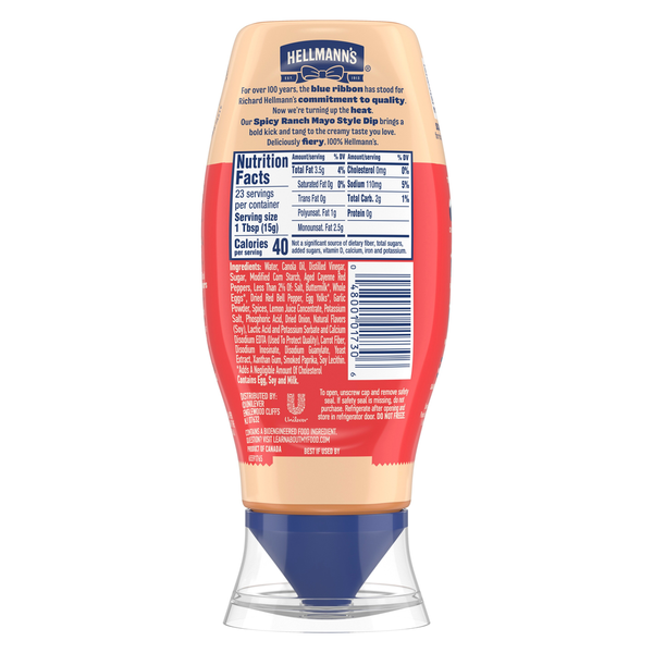 Dip de style mayonnaise épicé ranch de Hellmann's