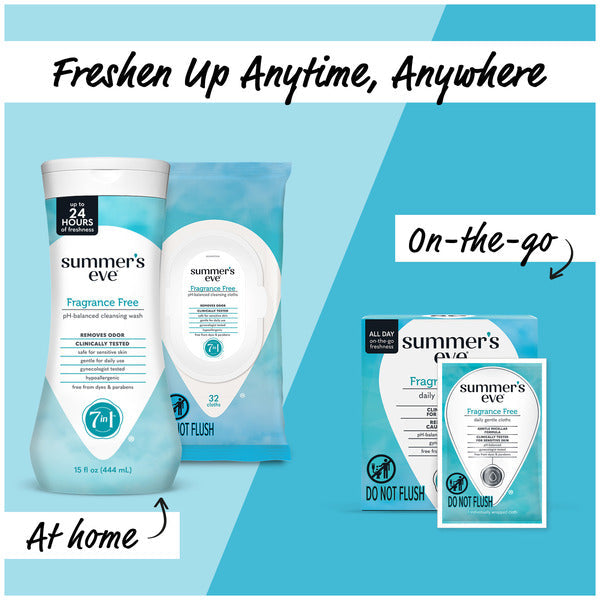 Summer's Eve Fragrance Free Feminine Cleansing Wipes