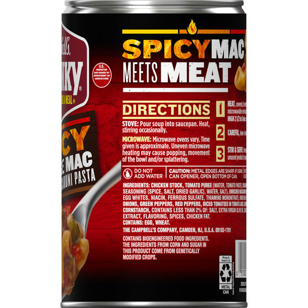 Soupe Campbell's Macaroni Saucisse Épicée