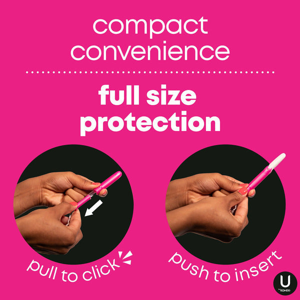 U by Kotex Click Compact Multipack Tampons Non Parfumés