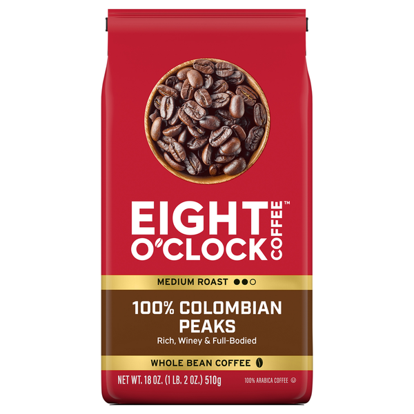 Café en grains Eight O’Clock Medium Roast 100 % Colombien Peaks