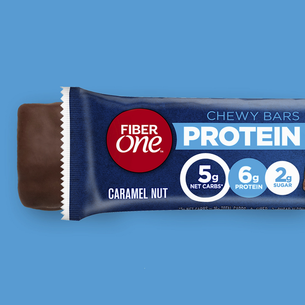 Barras de Proteína Chewy Fiber One Caramelo y Nueces - Opción de Snack Deliciosa