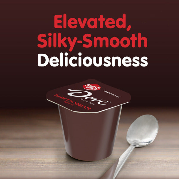 Cups de Pudding au Chocolat Noir DOVE Snack Pack
