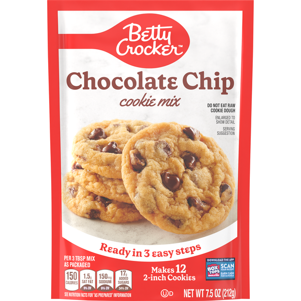 Mezcla para Galletas de Chocolate Chip en Tamaño Snack de Betty Crocker