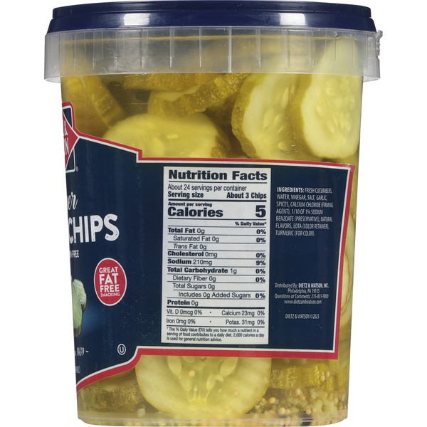Dietz & Watson Kosher Pickle Chips