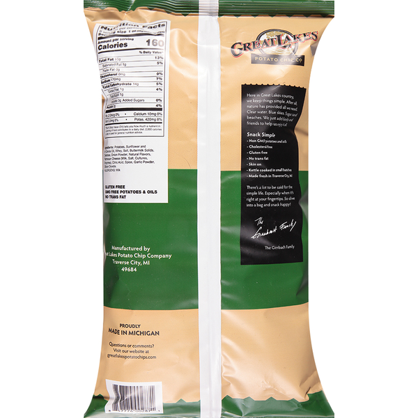 Great Lakes Kettle Cooked Potato Chips - Parmesan Ranch