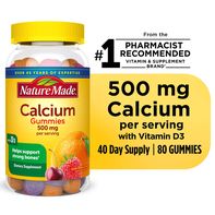 Nature Made Calcium Gummies - 500 mg par portion