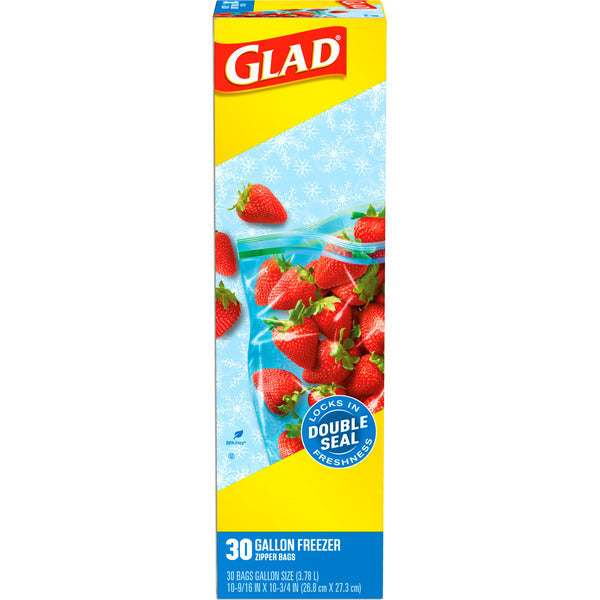 Bolsas de Almacenamiento para Congelador Glad Zipper de Galón