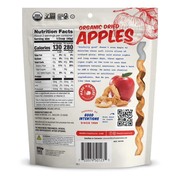 Made In Nature Organic Dried Apples