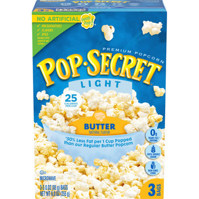 Palomitas de Maíz Pop Secret con Mantequilla Ligera para Microondas