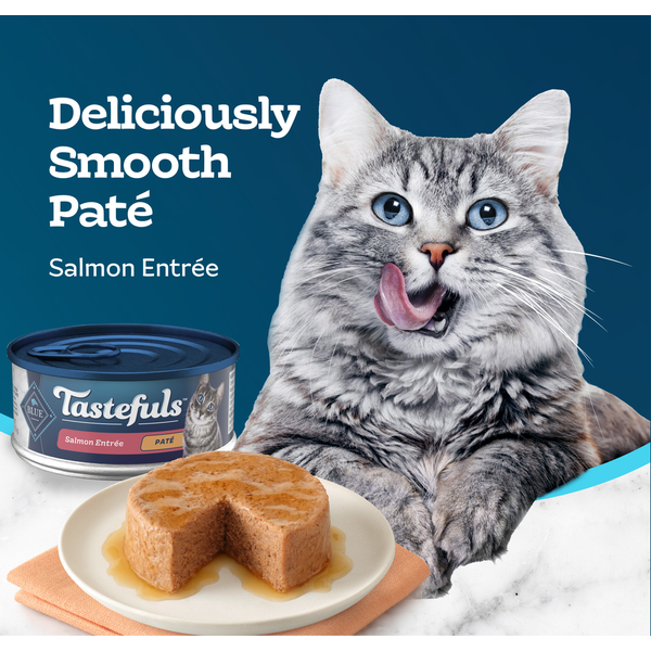 Comida Húmeda para Gatos Blue Buffalo Tastefuls Natural Pate, Entrée de Salmón