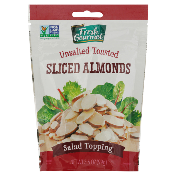 Fresh Gourmet No Salt Toasted Sliced Almonds