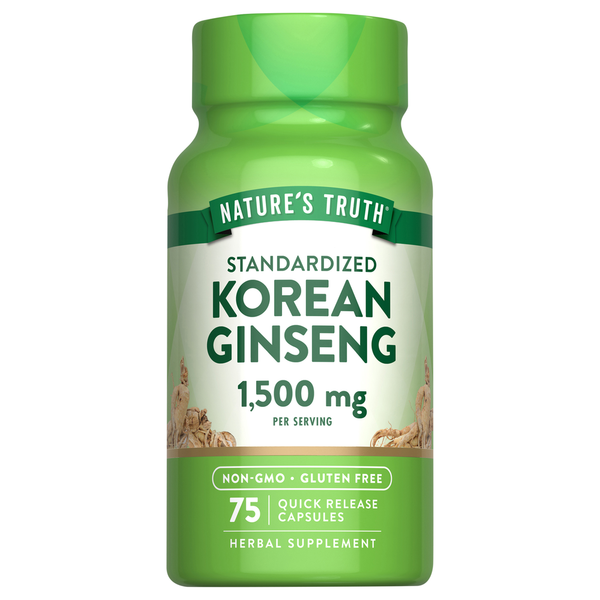 Capsules de Ginseng Coréen de Nature's Truth