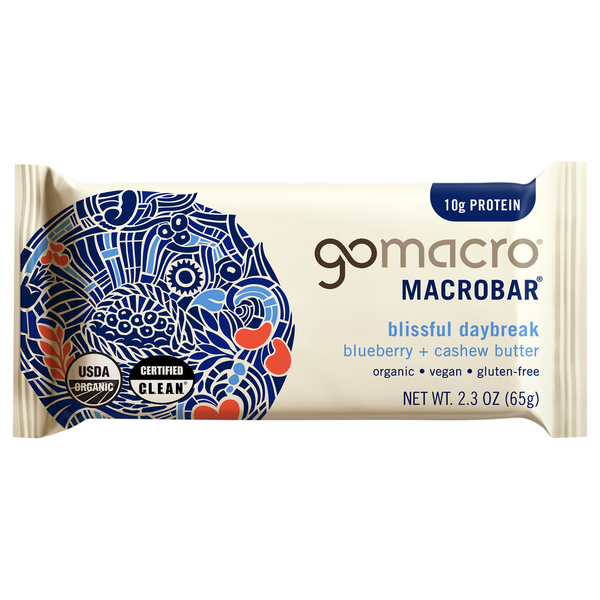 GoMacro Arándano + Mantequilla de Anacardo MacroBar